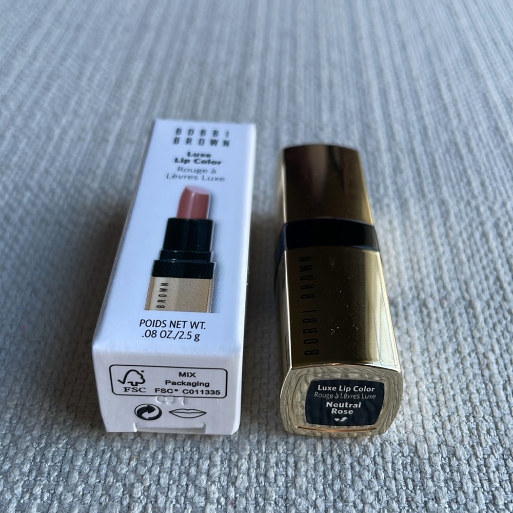 Bobbi Brown mini luxe lipstick in neutral rose - Picture 6 of 14